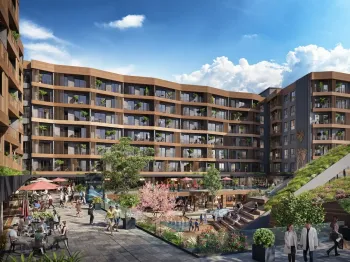 İstanbul Küçükçekmece'de Modern düşük katlı hizmetli daireler